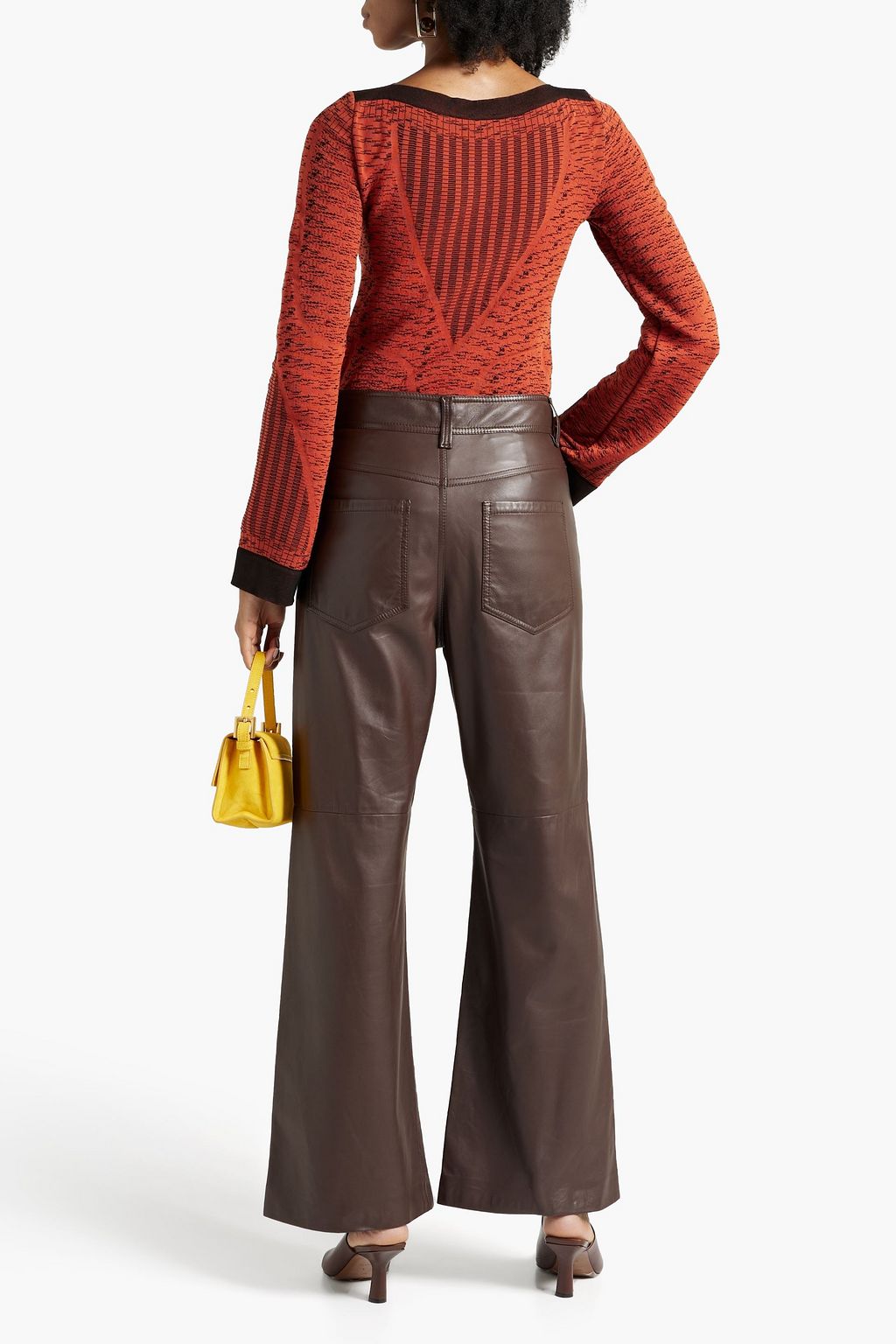 WOLFORD Stretch-jacquard top