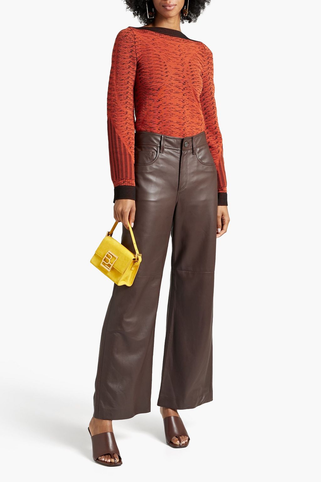 WOLFORD Stretch-jacquard top