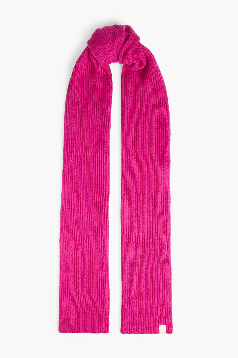 Rag & Bone Addie Ribbed Cashmere Scarf In Magenta