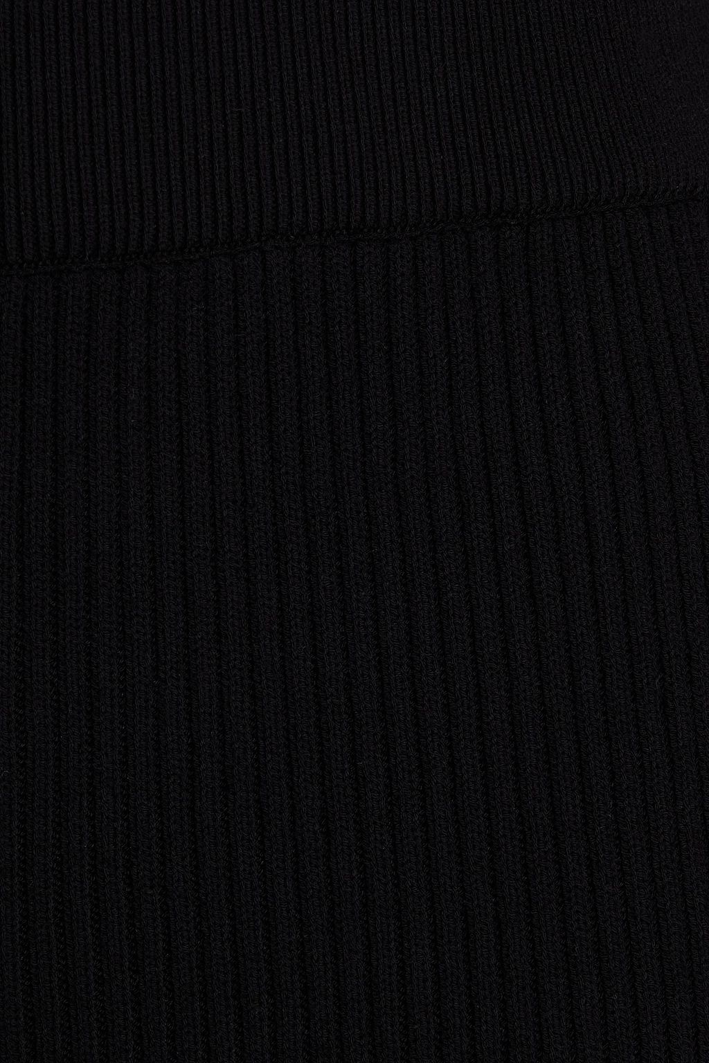SAFIYAA Ribbed-knit straight-leg pants