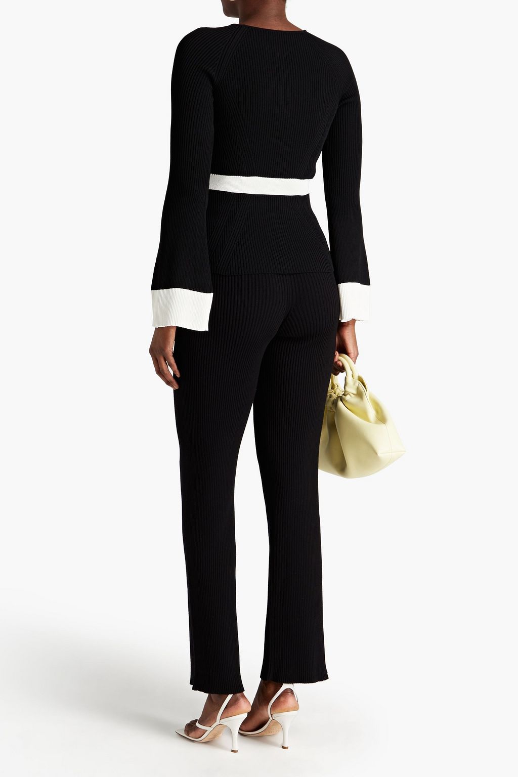 SAFIYAA Ribbed-knit straight-leg pants