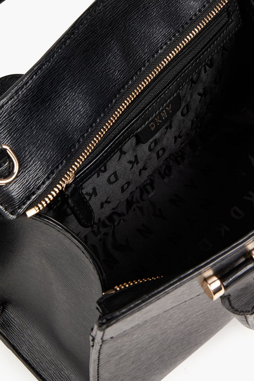 DKNY Faux textured-leather tote