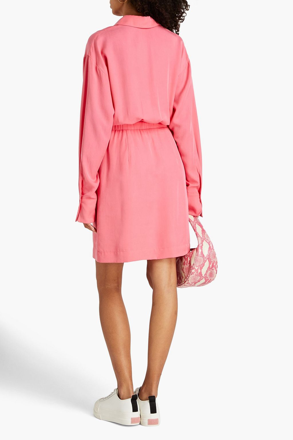 SAMSØE Φ SAMSØE Liz Lyocell crepe de chine mini shirt dress