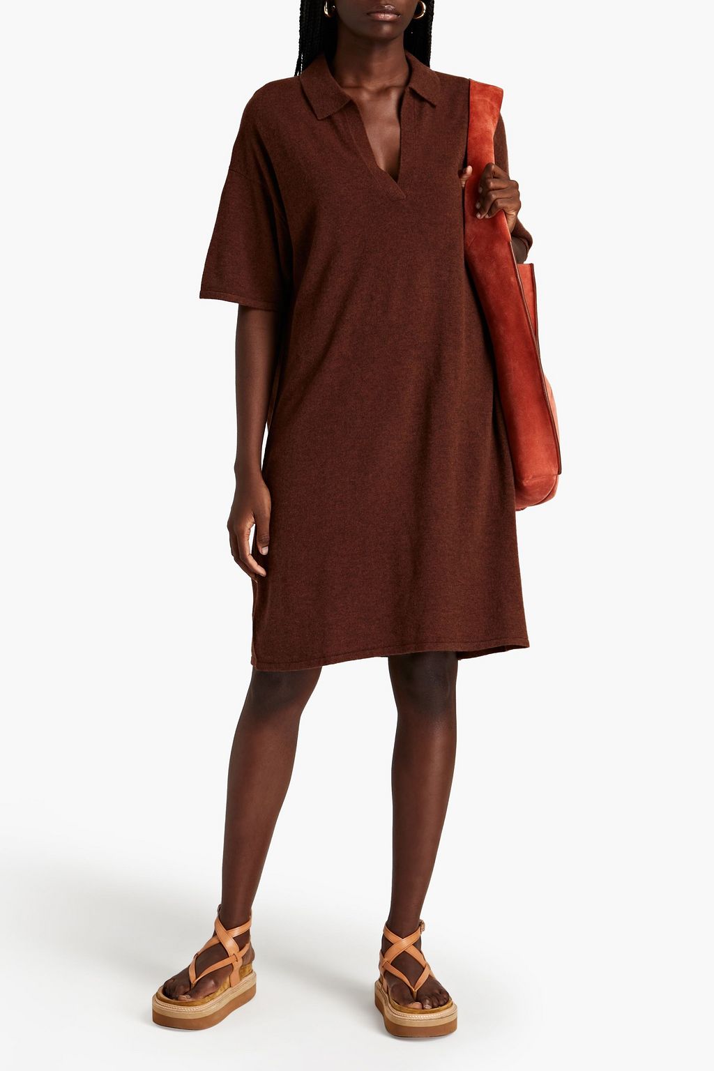 SAMSØE Φ SAMSØE Amaris mélange wool mini dress