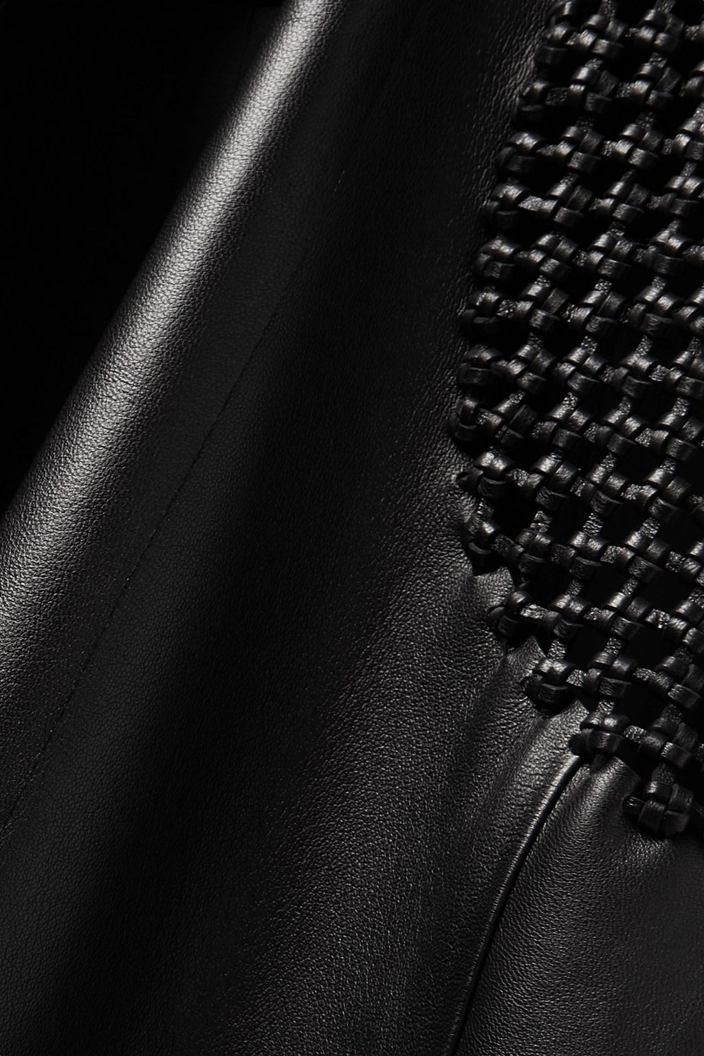 CHLOÉ Woven leather coat