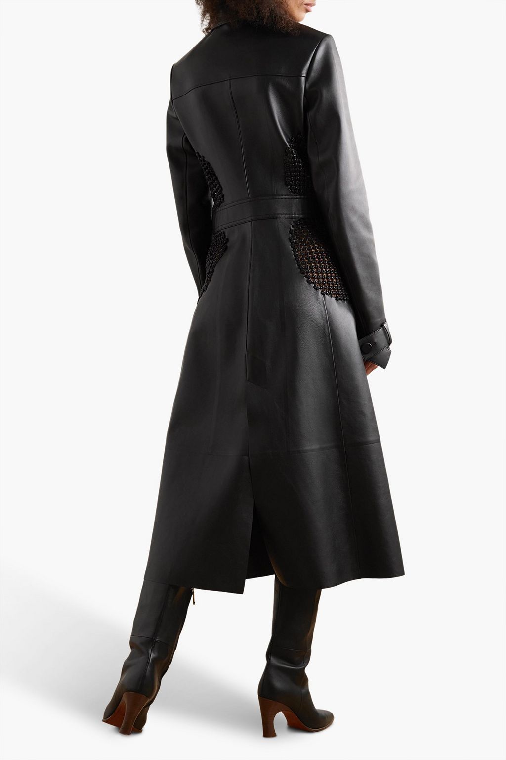 CHLOÉ Woven leather coat