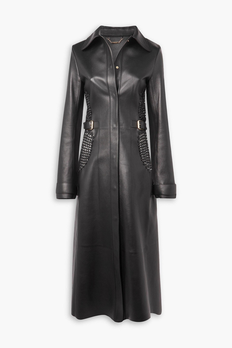 CHLOÉ WOVEN LEATHER COAT