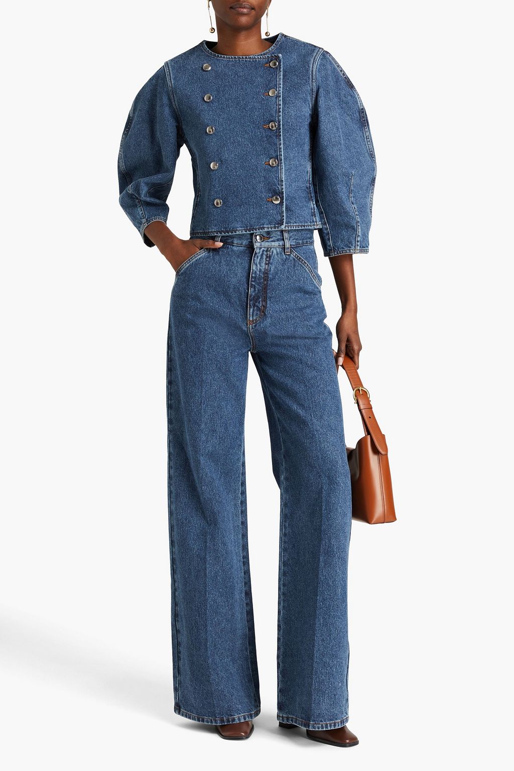 CHLOÉ High-rise wide-leg jeans