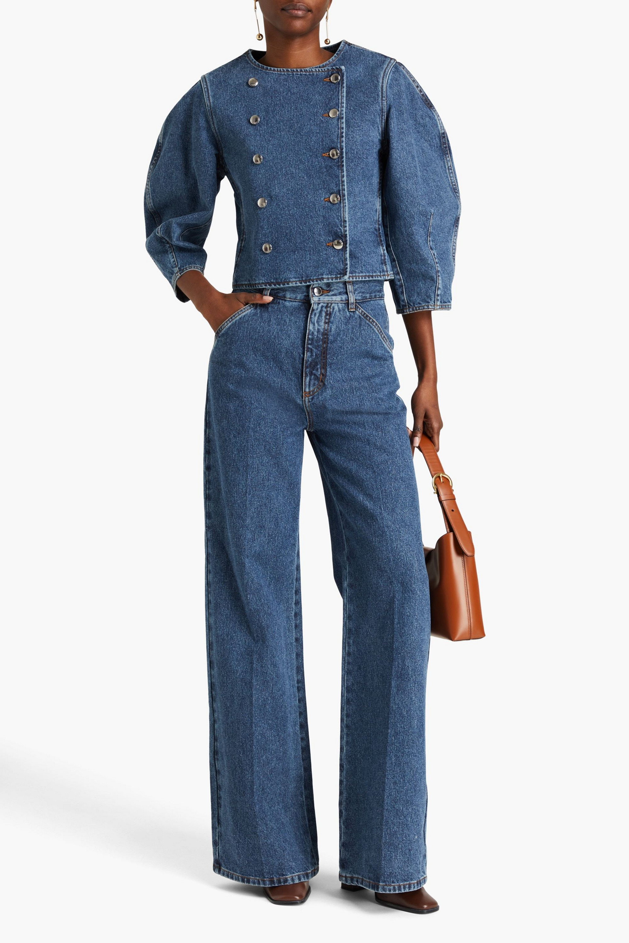 Chloé High-rise wide-leg jeans