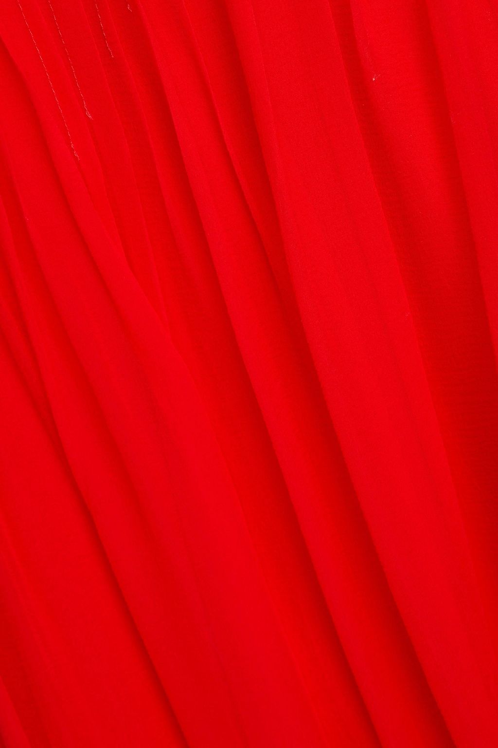 CHLOÉ 실크 시폰 플리츠 맥시 드레스