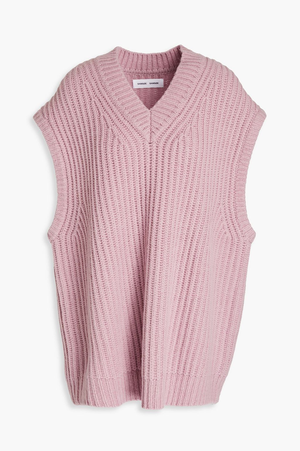 SAMSØE Φ SAMSØE Valery mélange wool-blend felt vest | Sale up to 