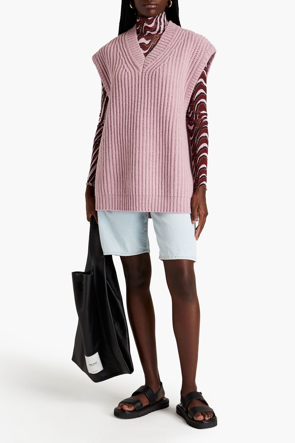 SAMSØE Φ SAMSØE Keiko ribbed wool-blend vest
