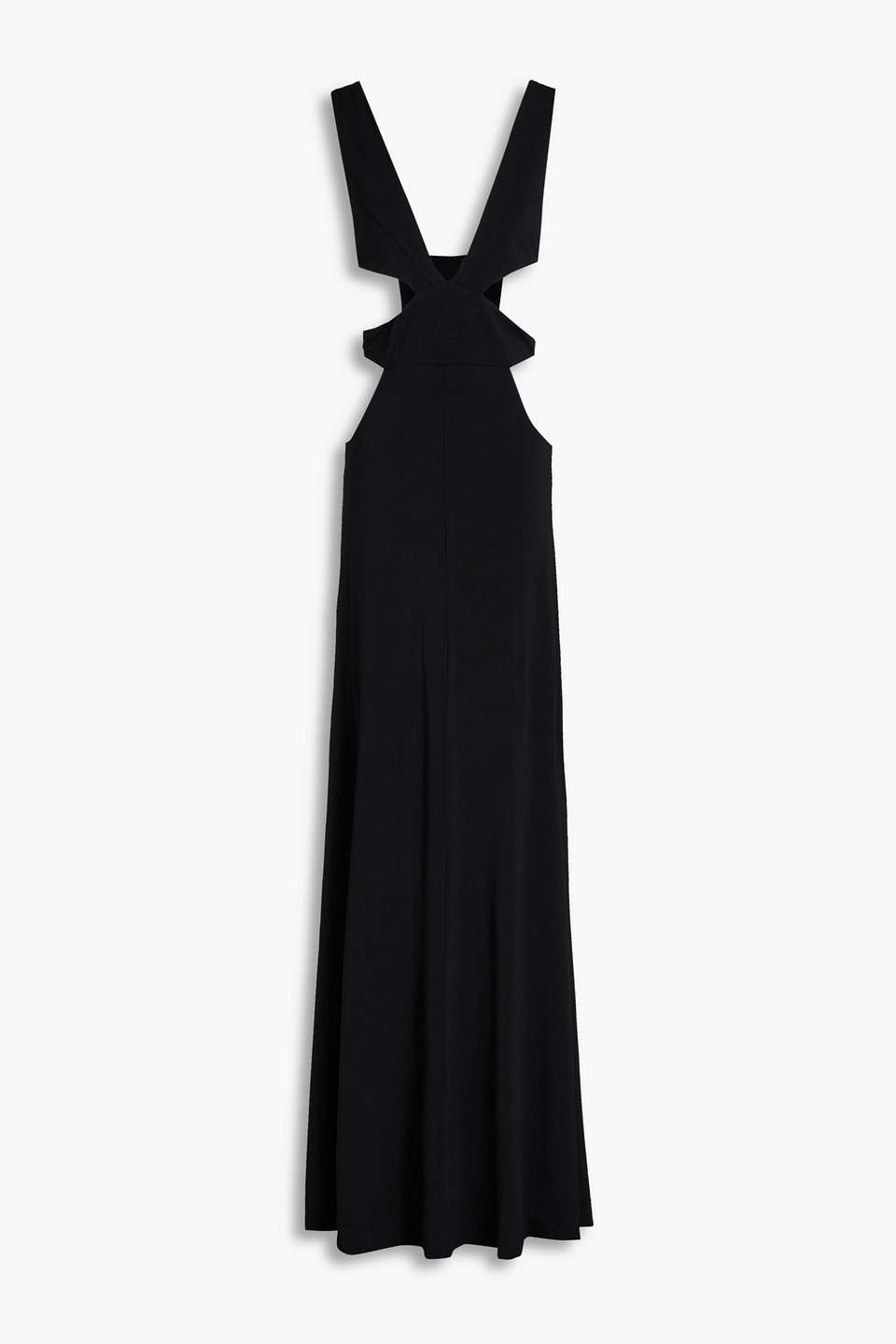 Shop Retroféte Chrissy Cutout Jersey Maxi Dress In Black