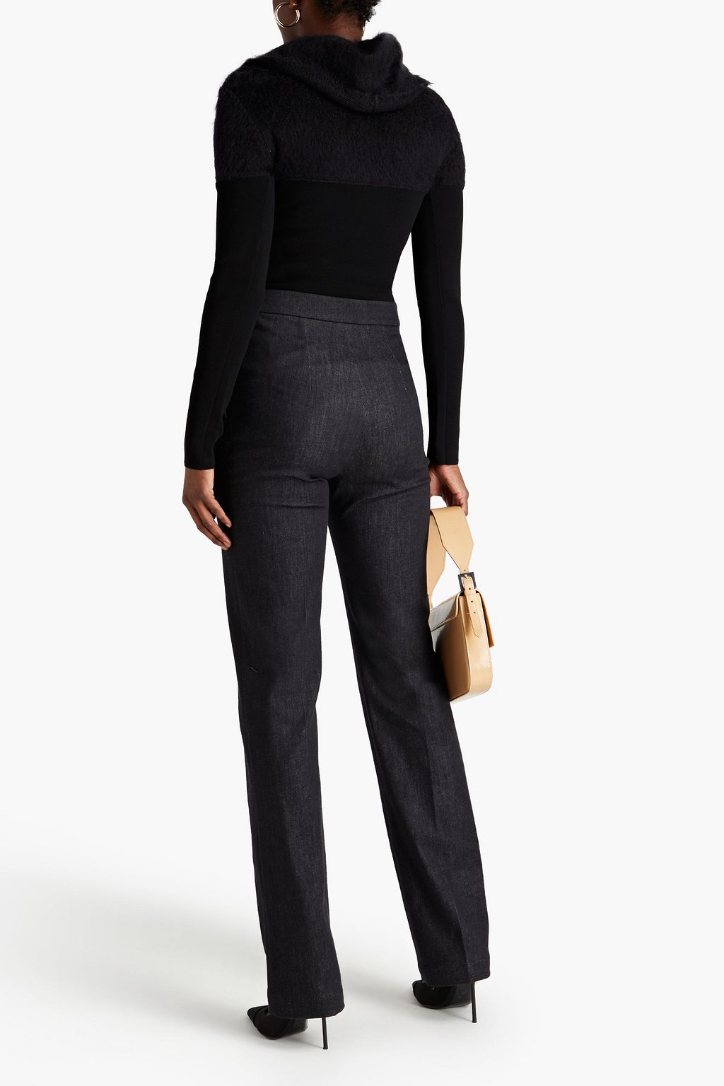 SAFIYAA Brushed knitted turtleneck top