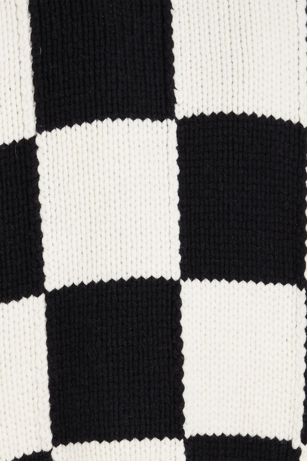 FRAME Checked merino wool sweater