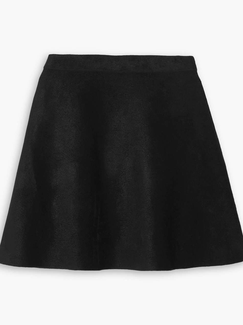 archetypes velvet mini skirt