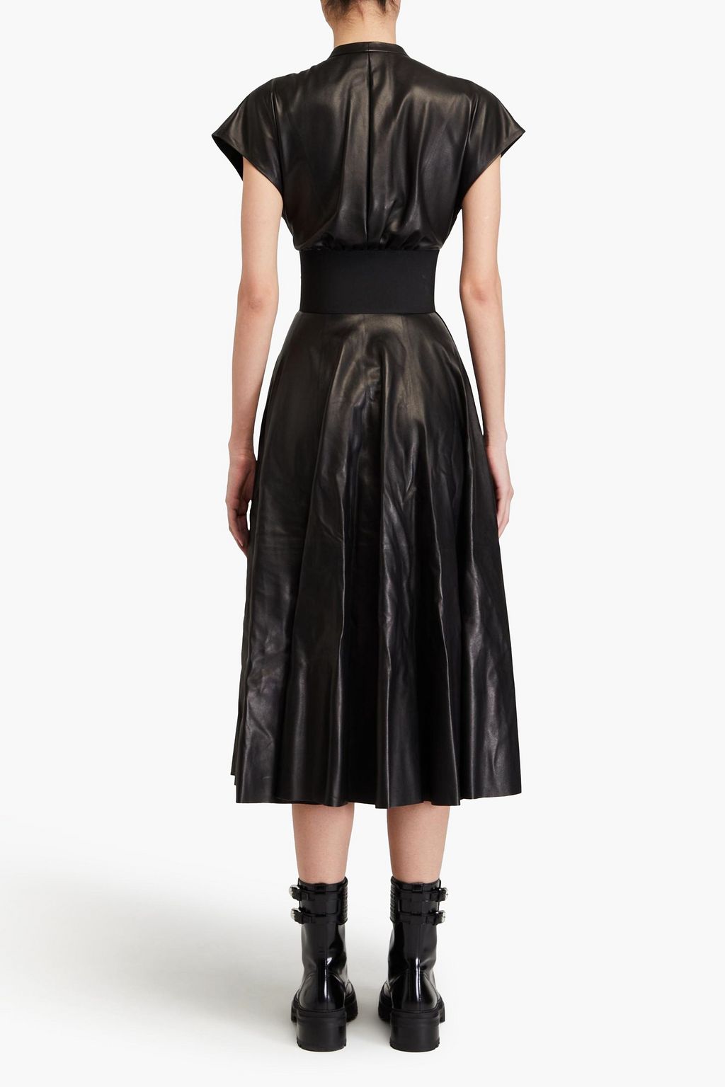 ALAÏA Archetypes leather midi dress