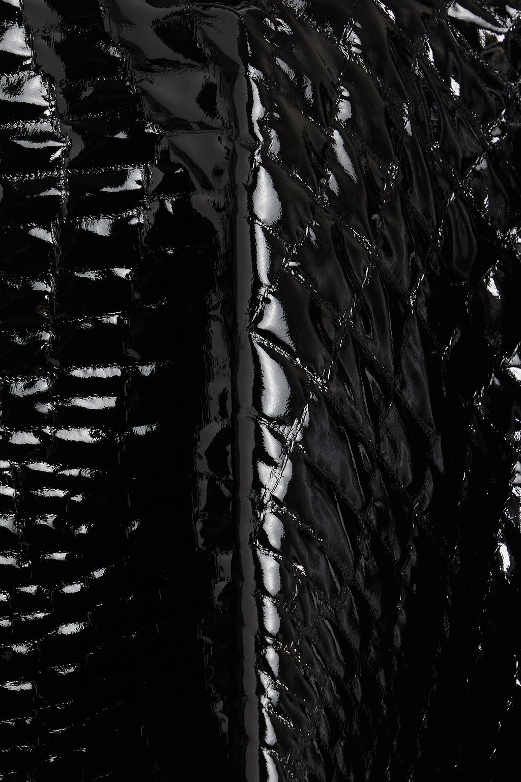 ALAÏA Faux croc-effect leather mini skirt