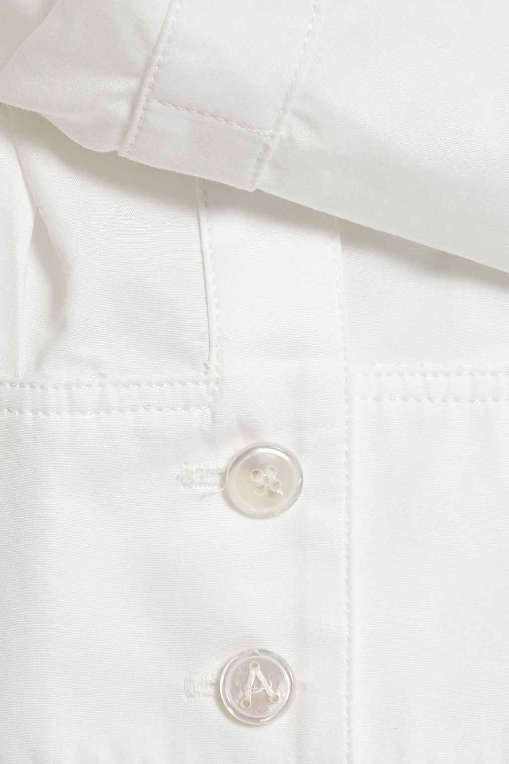 ALAÏA Cotton-poplin and jersey hooded bodysuit