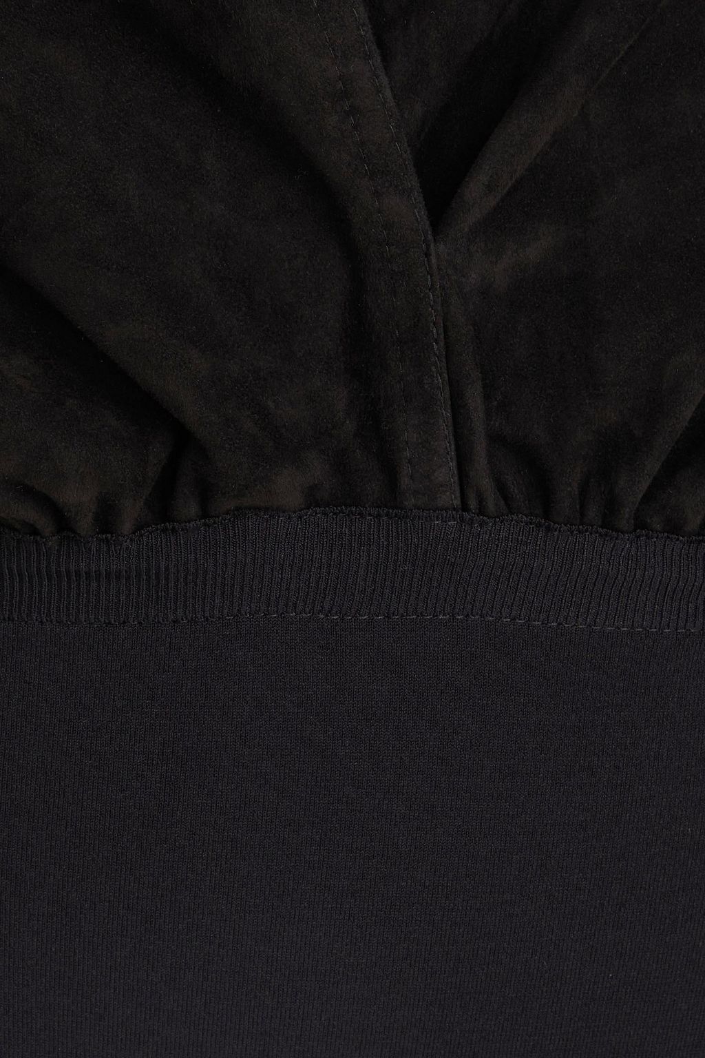ALAÏA Suede hooded bodysuit