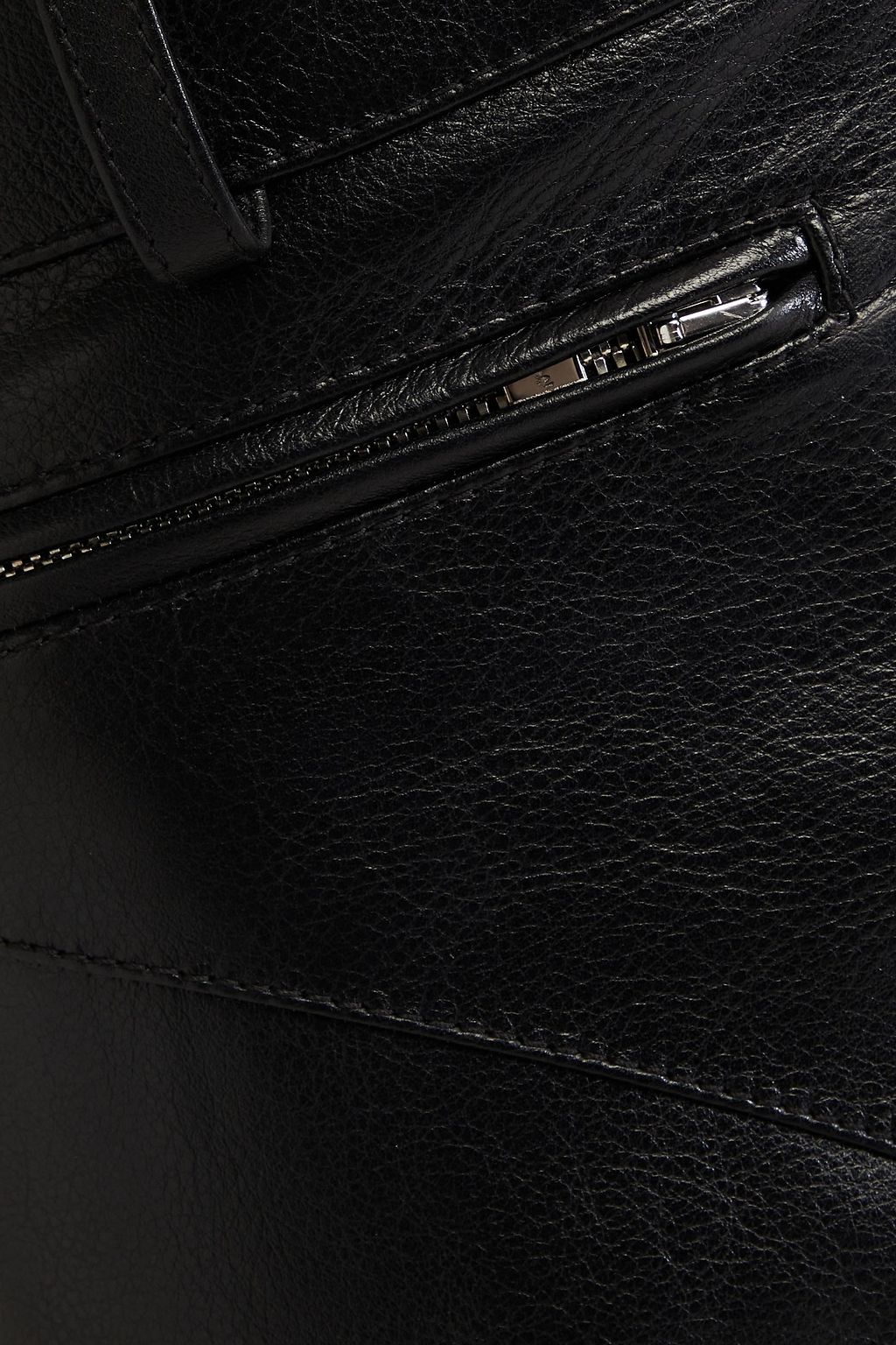ALAÏA Cropped leather flared pants