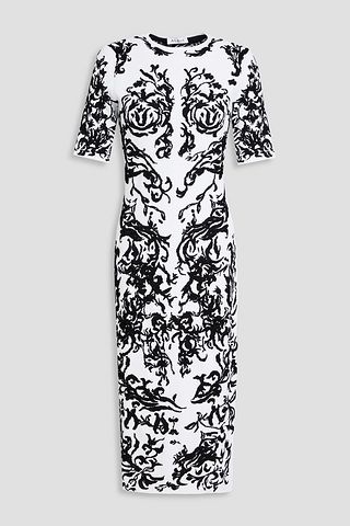Adelaide - Jacquard Knit Windowpane Dress main image 1