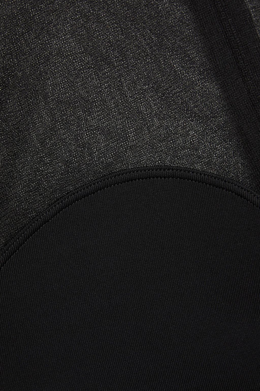 ALAÏA Silk and stretch-knit midi dress