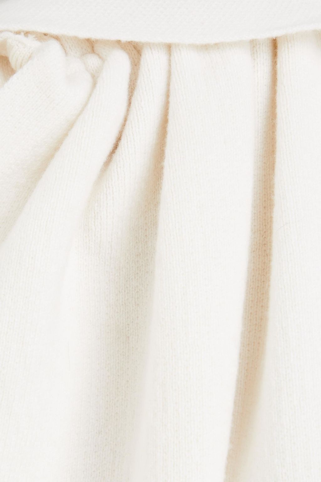 ALAÏA Cape-effect cashmere hooded mini dress