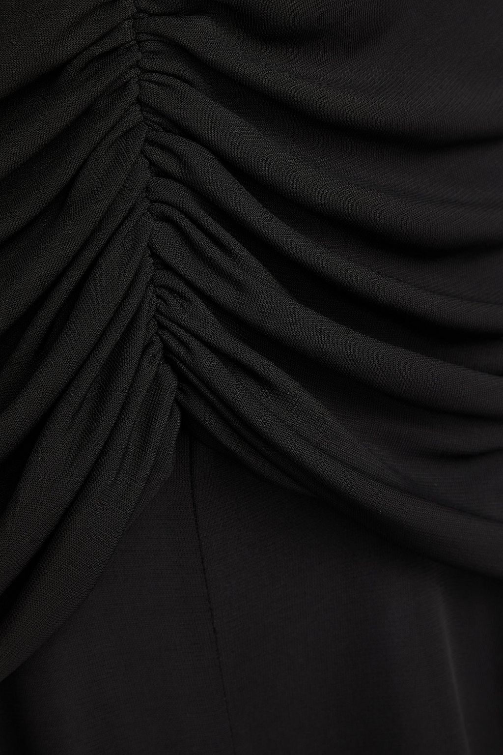 ALAÏA Ruched jersey halterneck gown