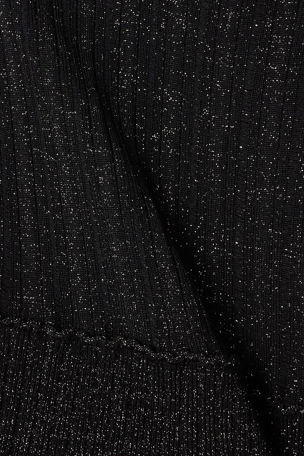 ALAÏA Archetypes metallic ribbed wool-blend mini dress