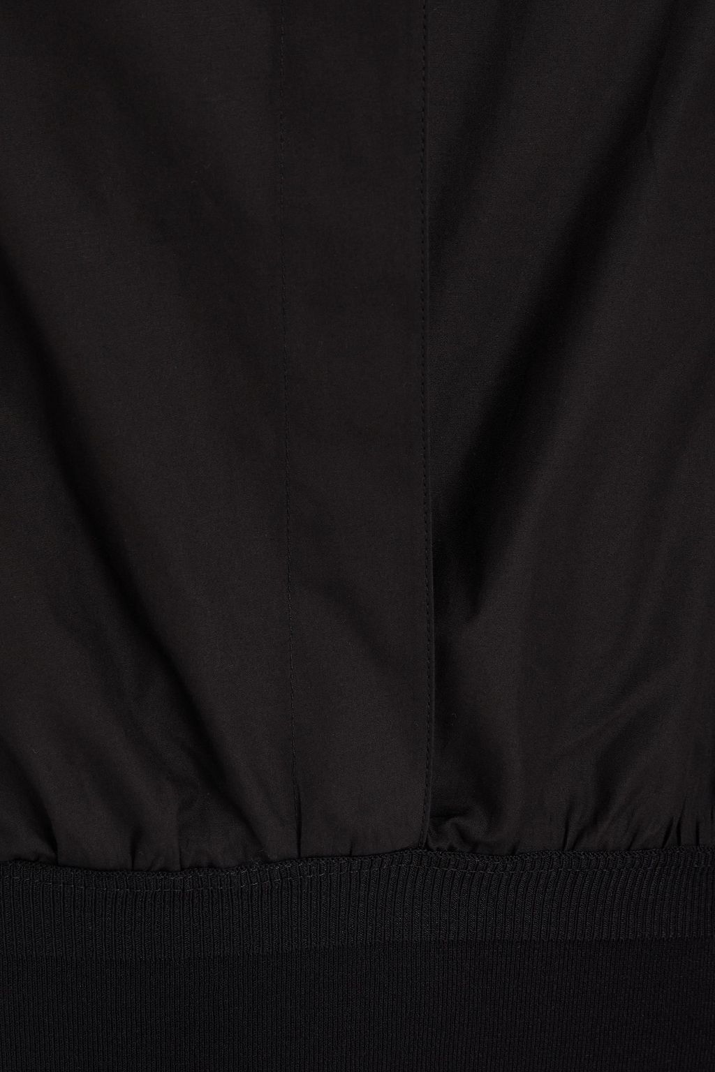 ALAÏA Cotton-poplin and jersey hooded bodysuit
