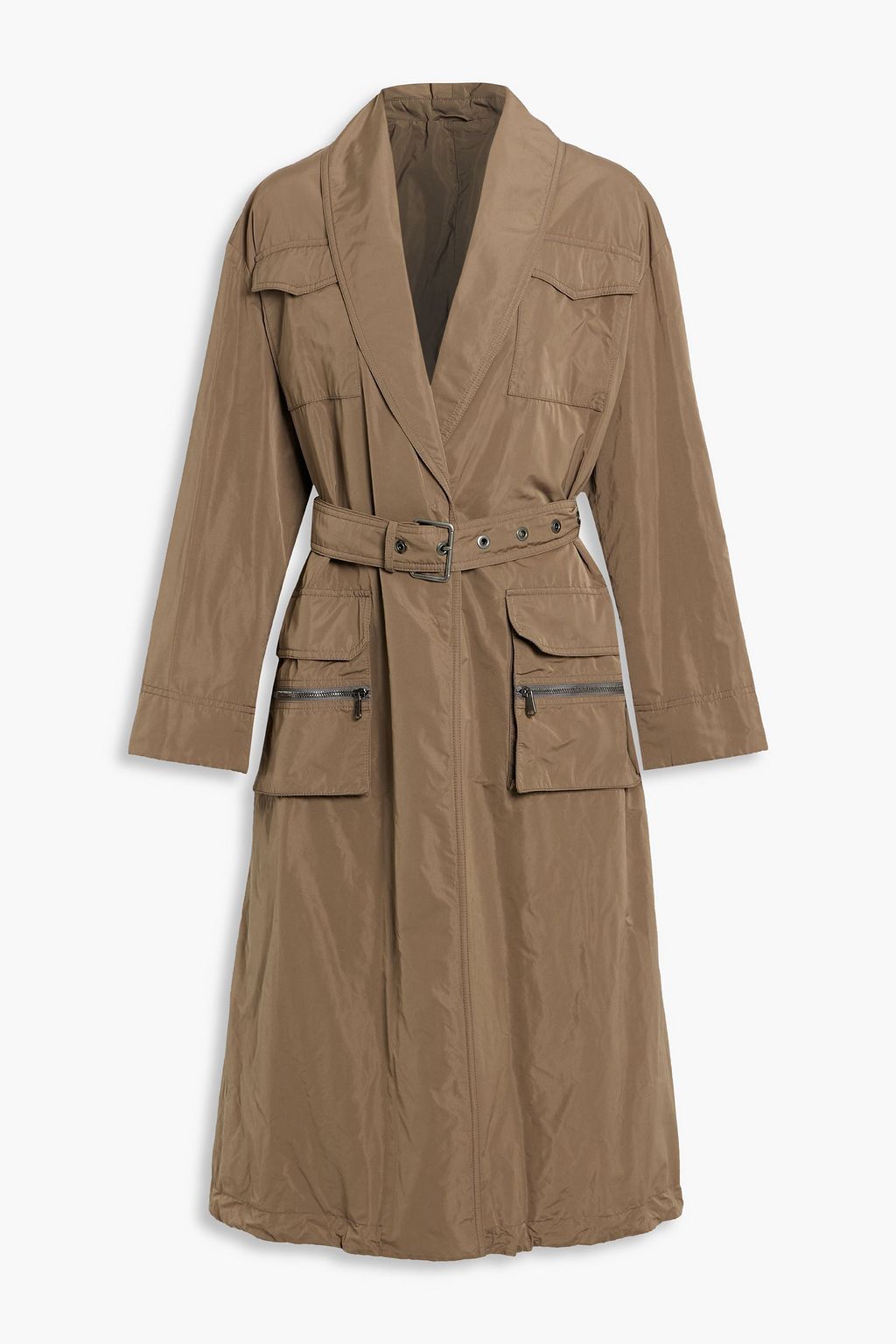 BRUNELLO CUCINELLI Shell trench coat Sale to 70% off THE OUTNET