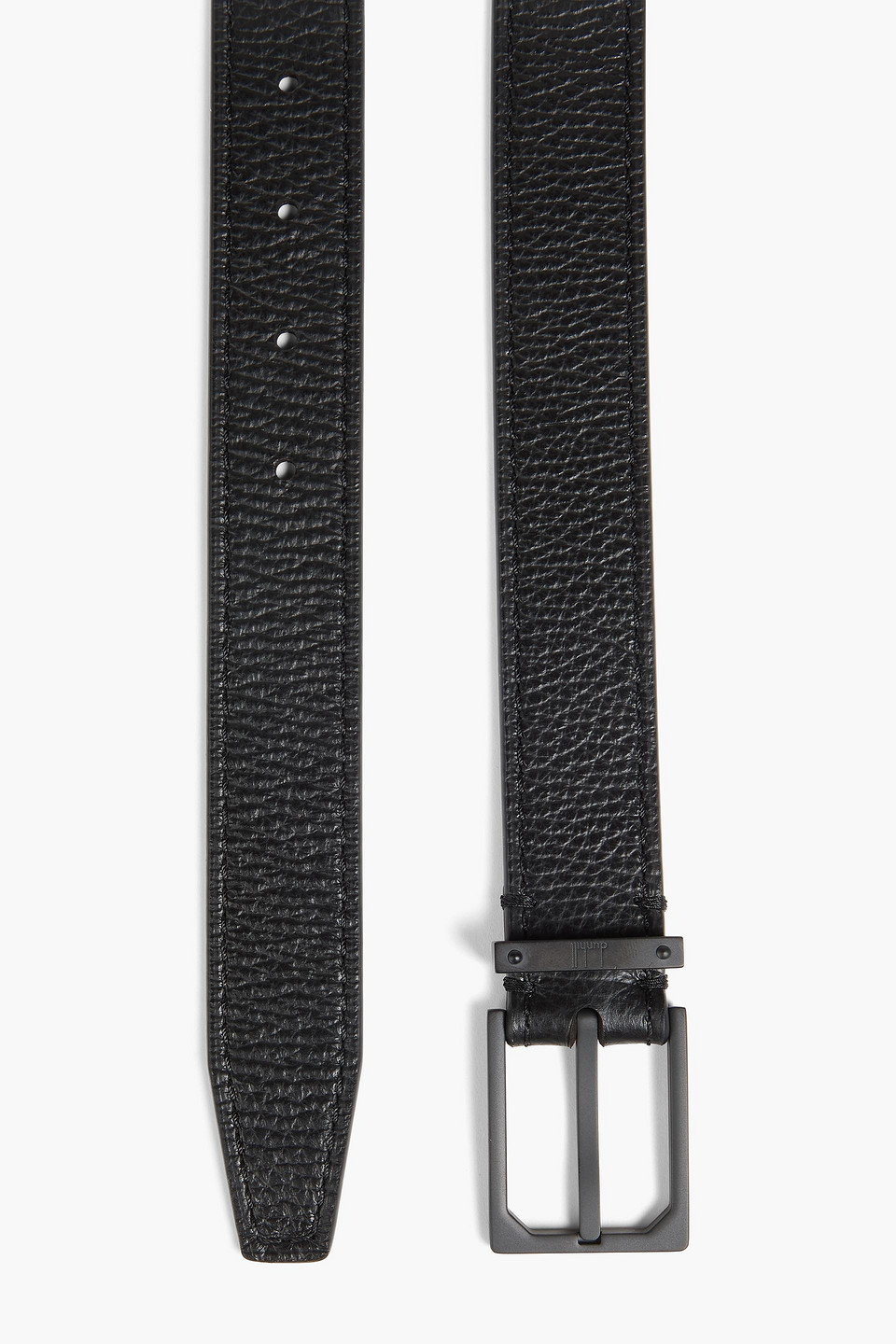  Dunhill - Gürtel Aus Narbenleder - Schwarz - 95 Cm 
