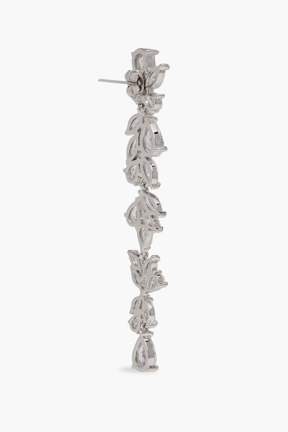 SHASHI SILVER-PLATED CRYSTAL EARRINGS 3074457345633000911