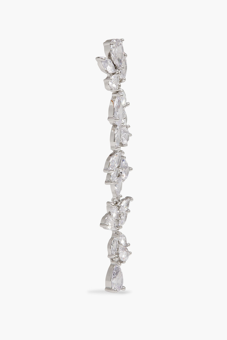 SHASHI SILVER-PLATED CRYSTAL EARRINGS 3074457345633000911