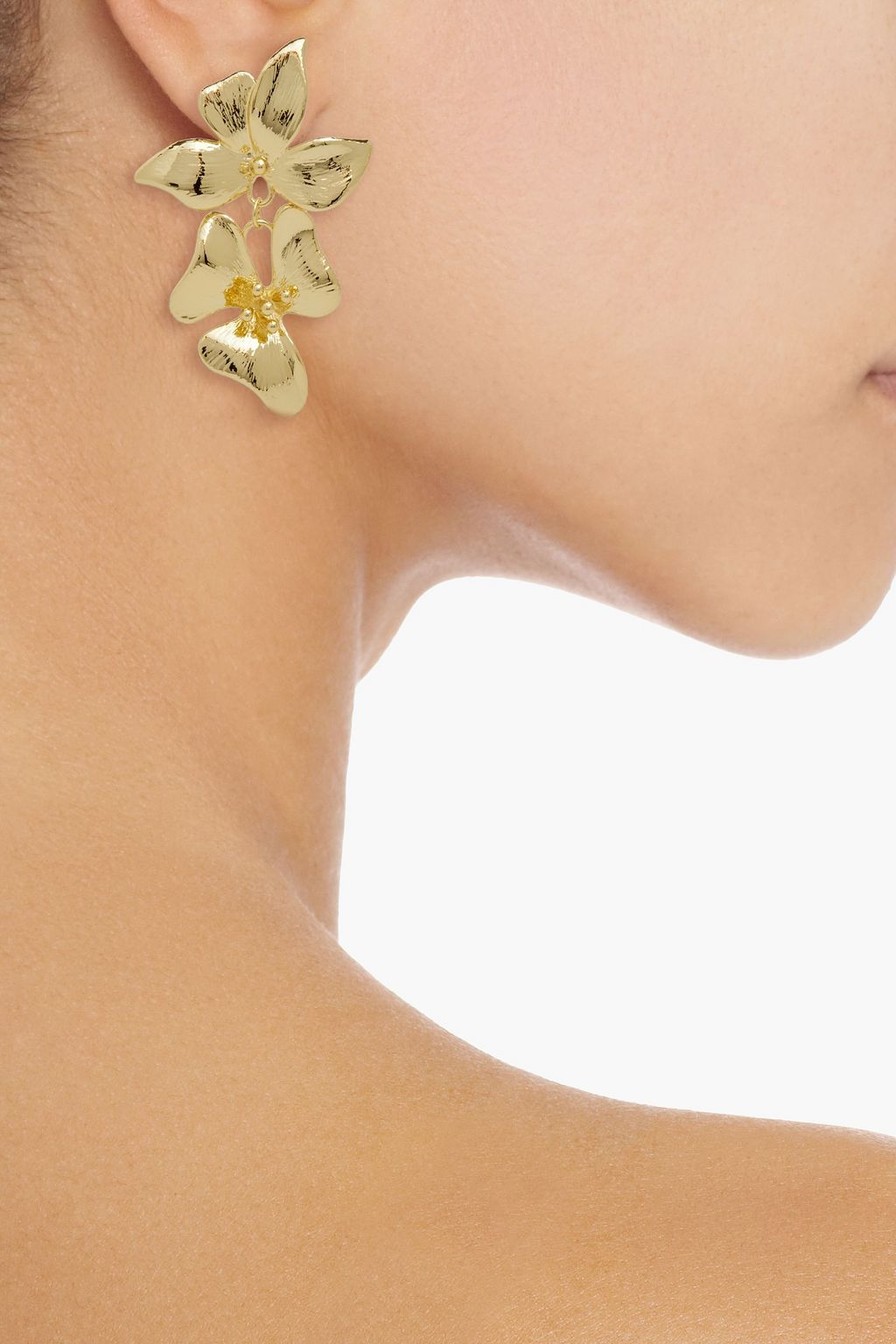 SHASHI 14-karat gold-plated earrings