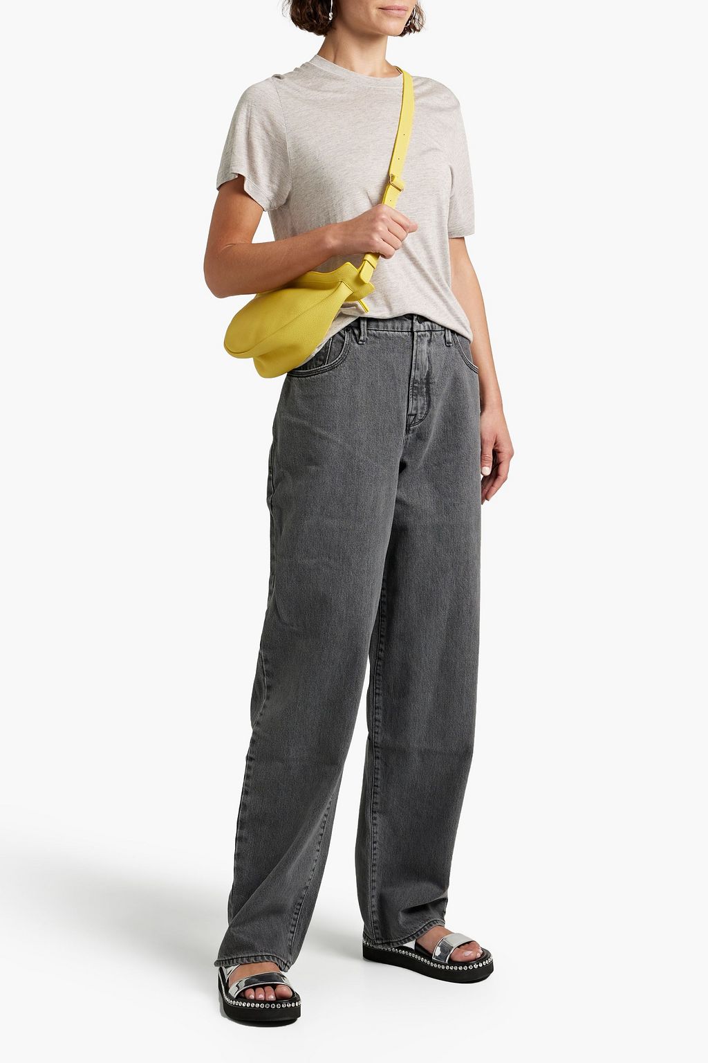 IRO Rashel mélange modal and cashmere-blend T-shirt