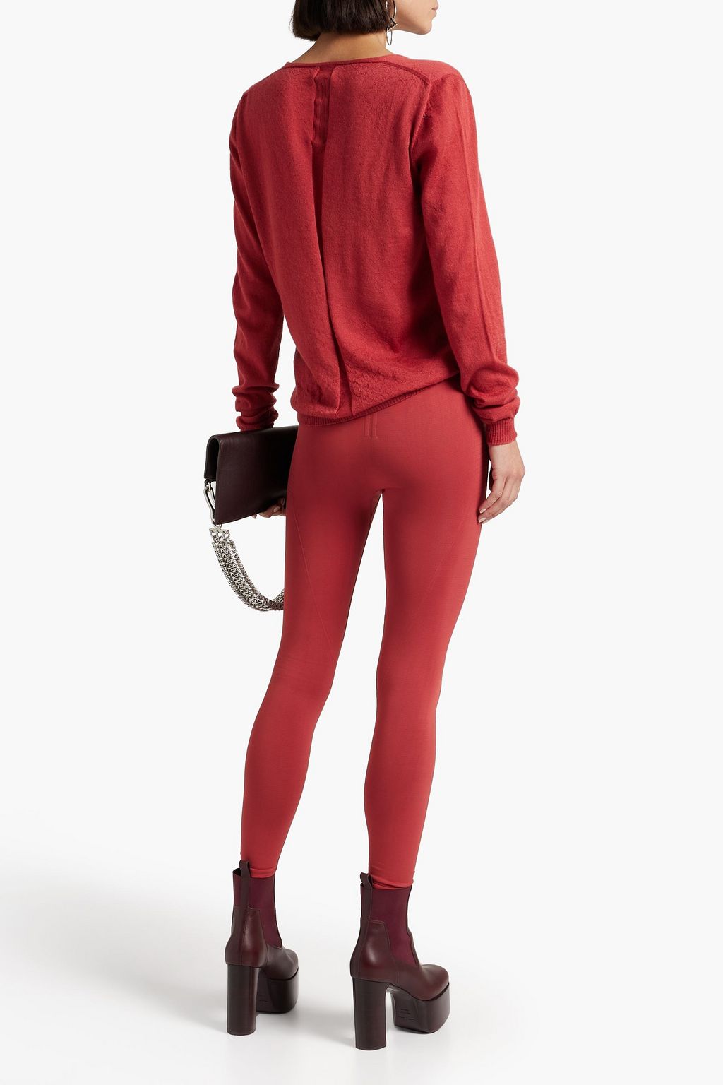 RICK OWENS Stretch-knit leggings