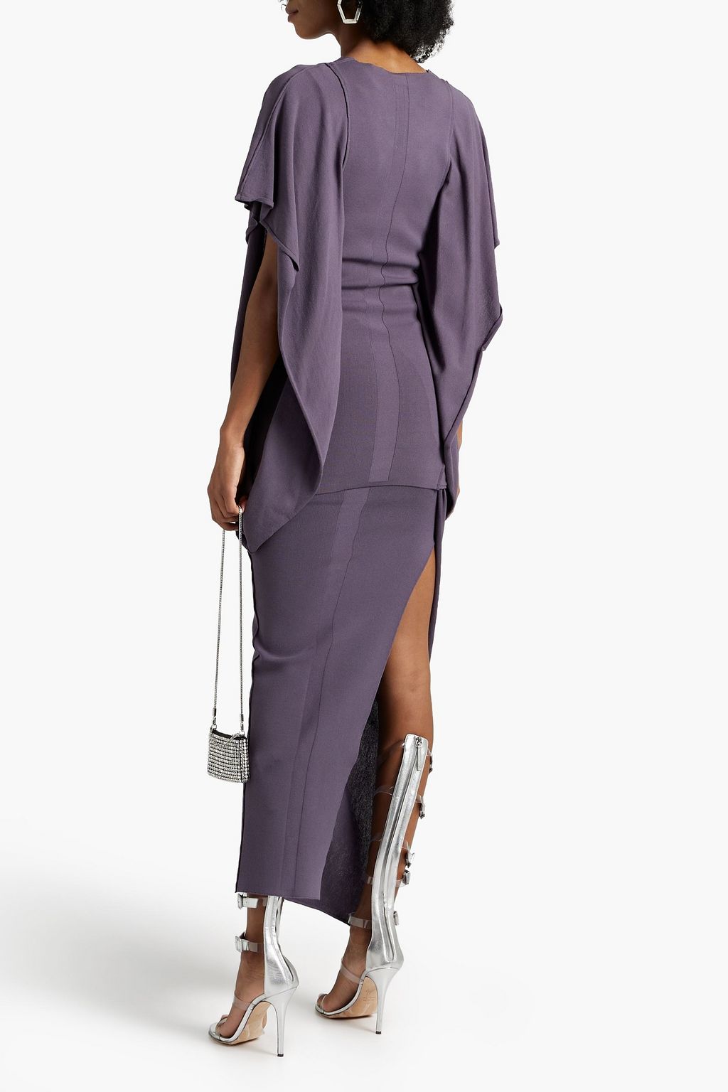 RICK OWENS Draped stretch-knit top