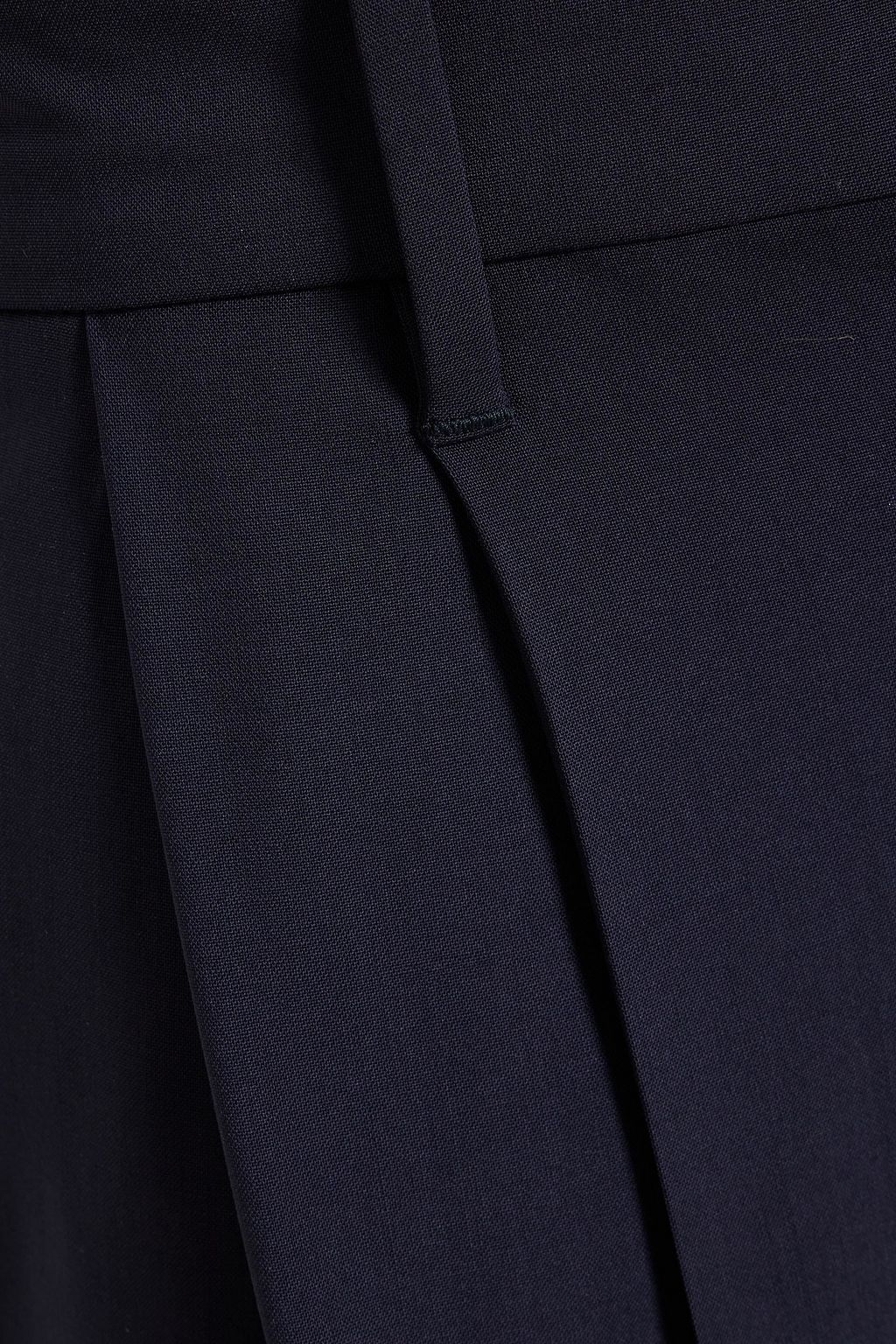 BRUNELLO CUCINELLI Cropped pleated wool-blend tapered pants