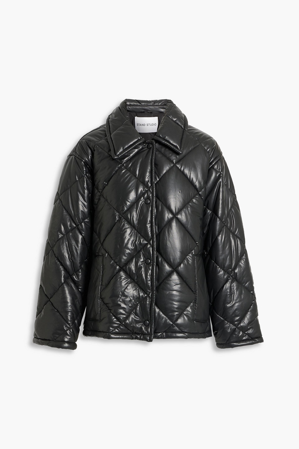 Nikolina quilted faux leather jacket
