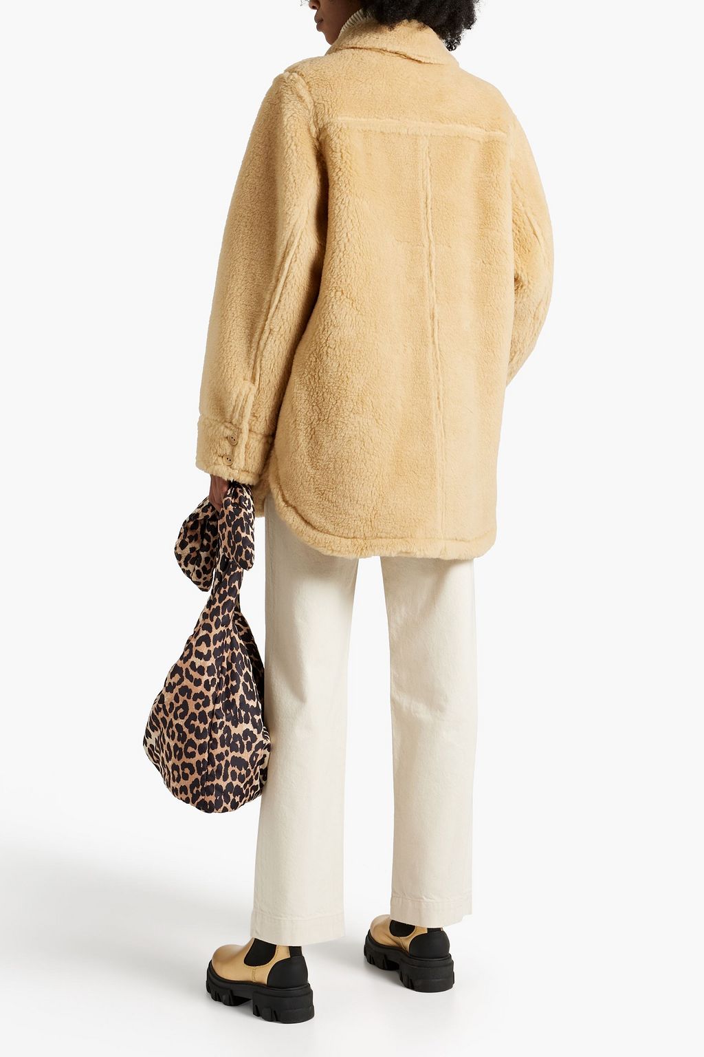 STAND STUDIO Veron oversized wool-fleece jacket