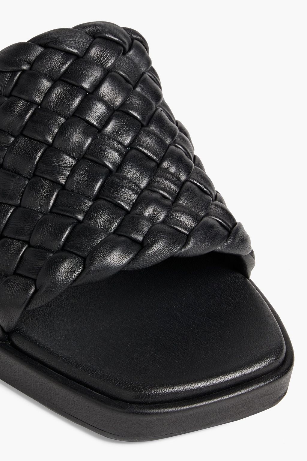 VINCE. Rumi woven leather slides