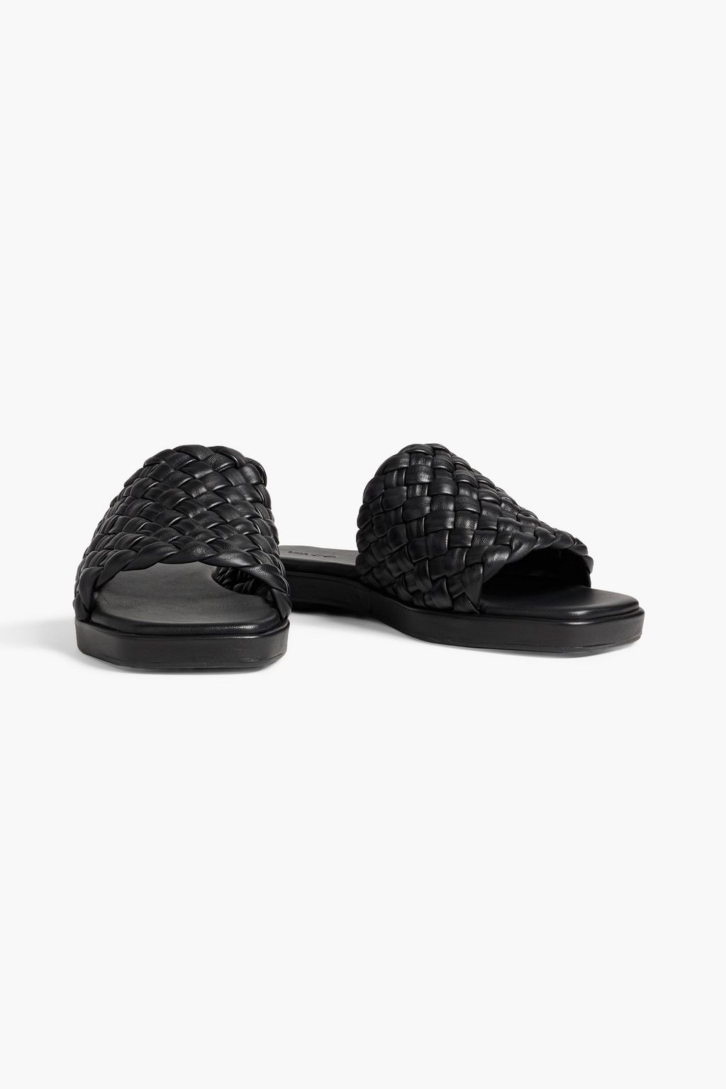 VINCE. Rumi woven leather slides