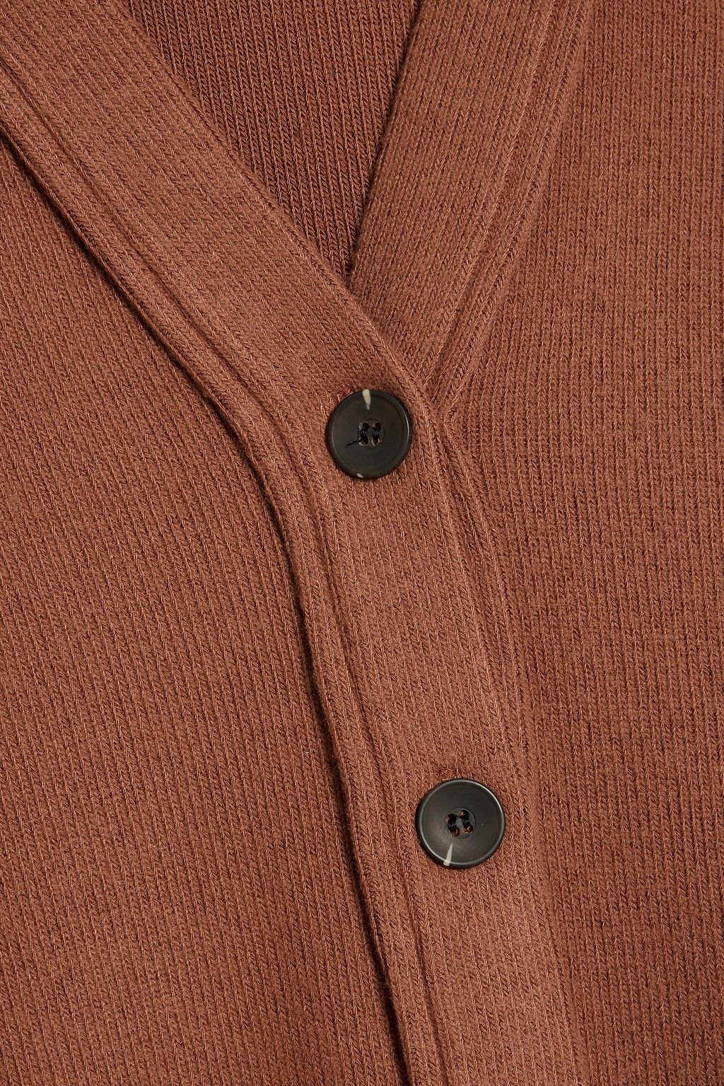 ENZA COSTA Ribbed jersey cardigan
