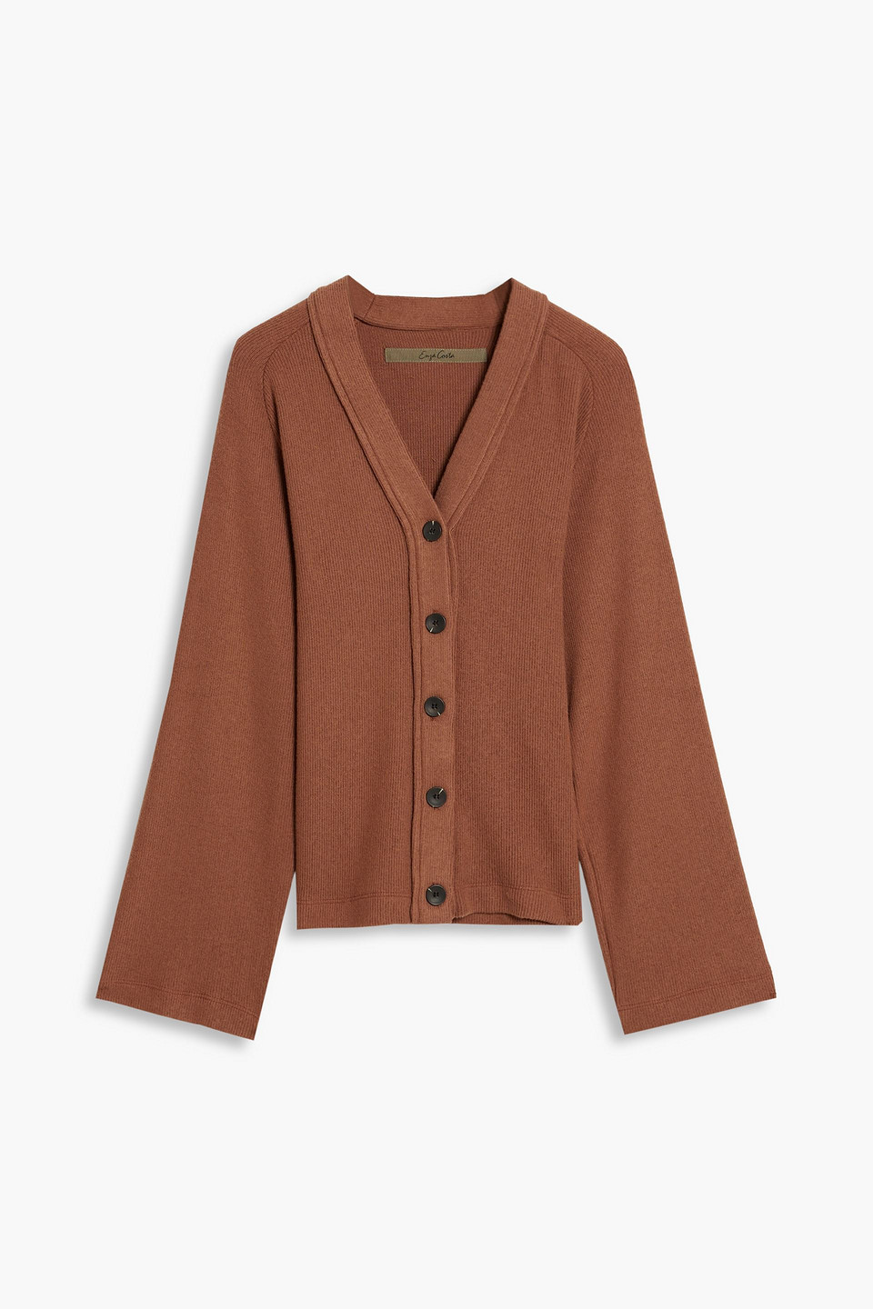 ENZA COSTA Ribbed jersey cardigan