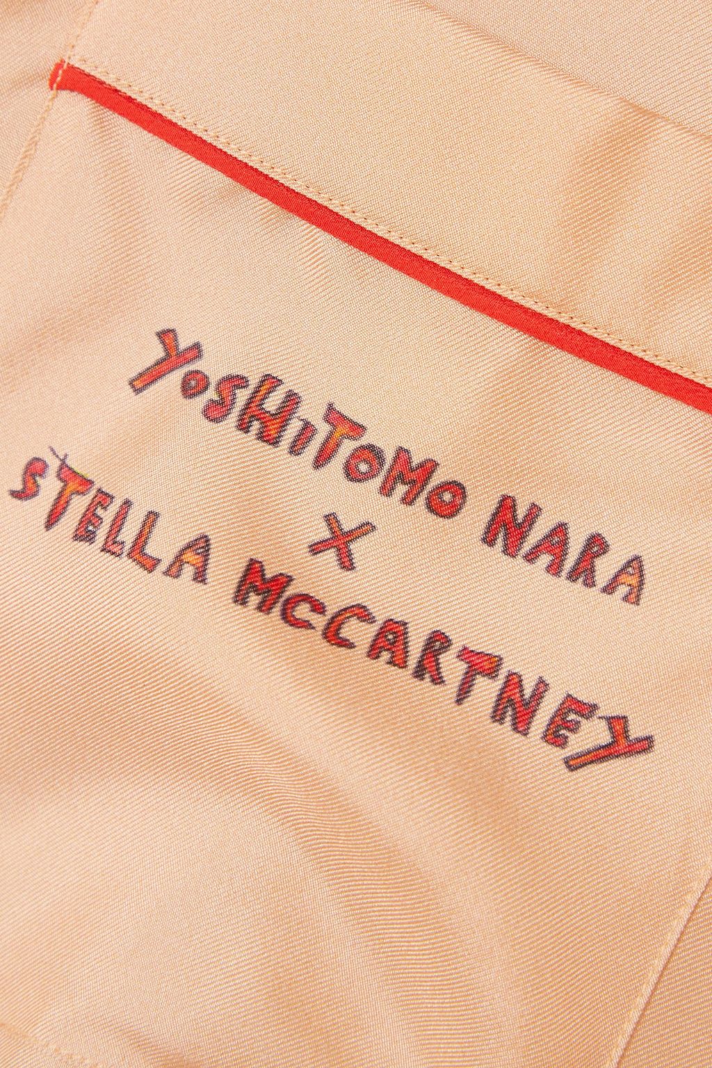STELLA MCCARTNEY + Yoshitomo Nara printed silk-satin blouse
