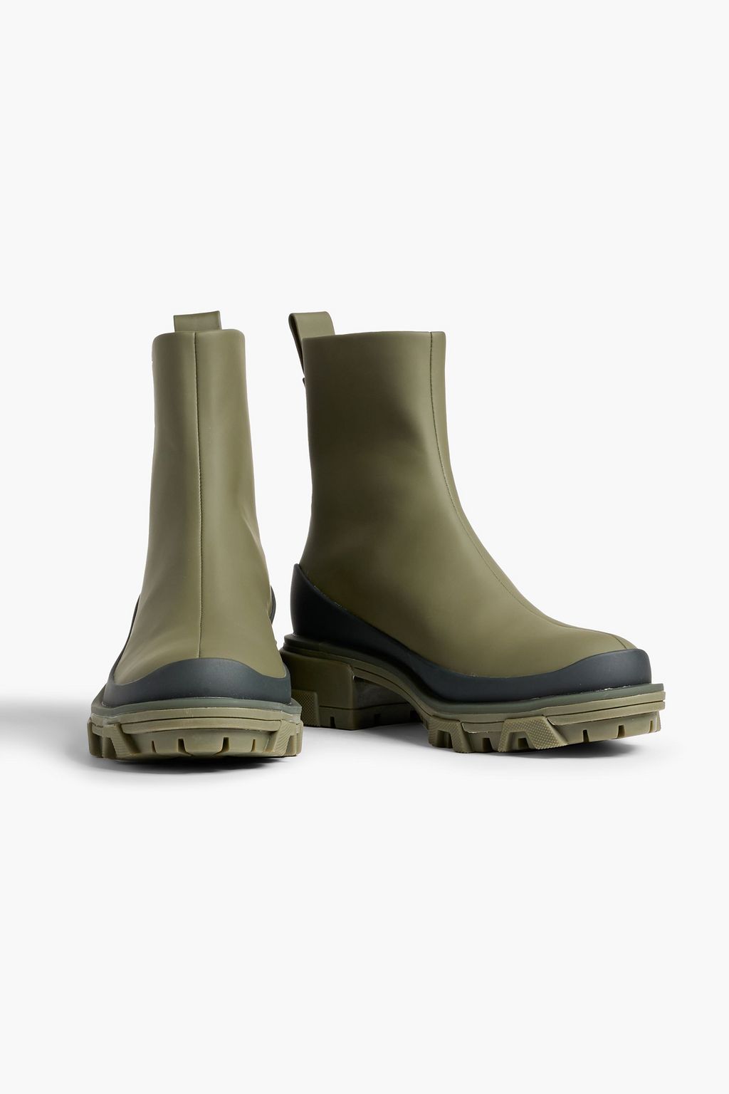 RAG & BONE Shiloh rubber-trimmed neoprene rainboots