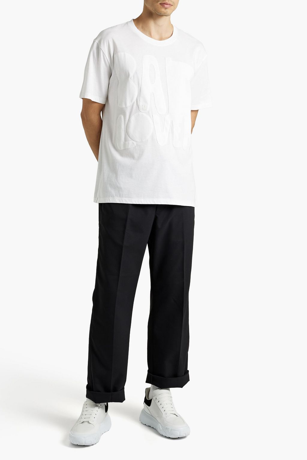 VALENTINO GARAVANI T-Shirt aus Baumwoll-Jersey mit Applikationen