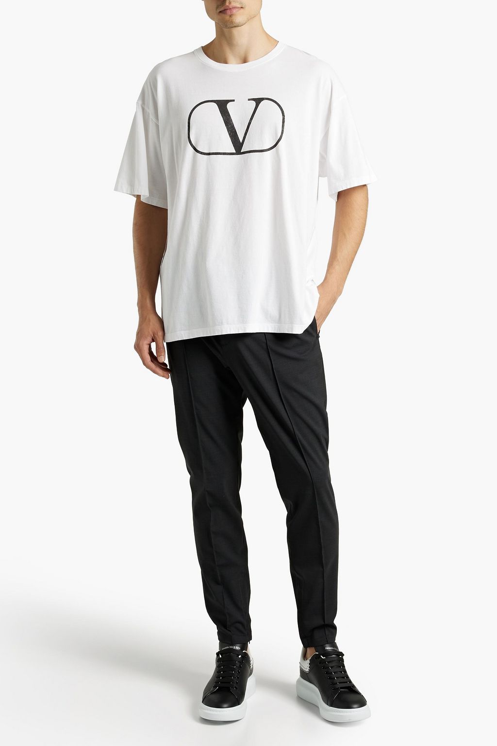 VALENTINO GARAVANI Logo-print cotton-jersey T-shirt